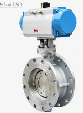 远大阀4门D631W--0/16P304不锈钢气动硬密封法兰高温蝶阀DN503IAN