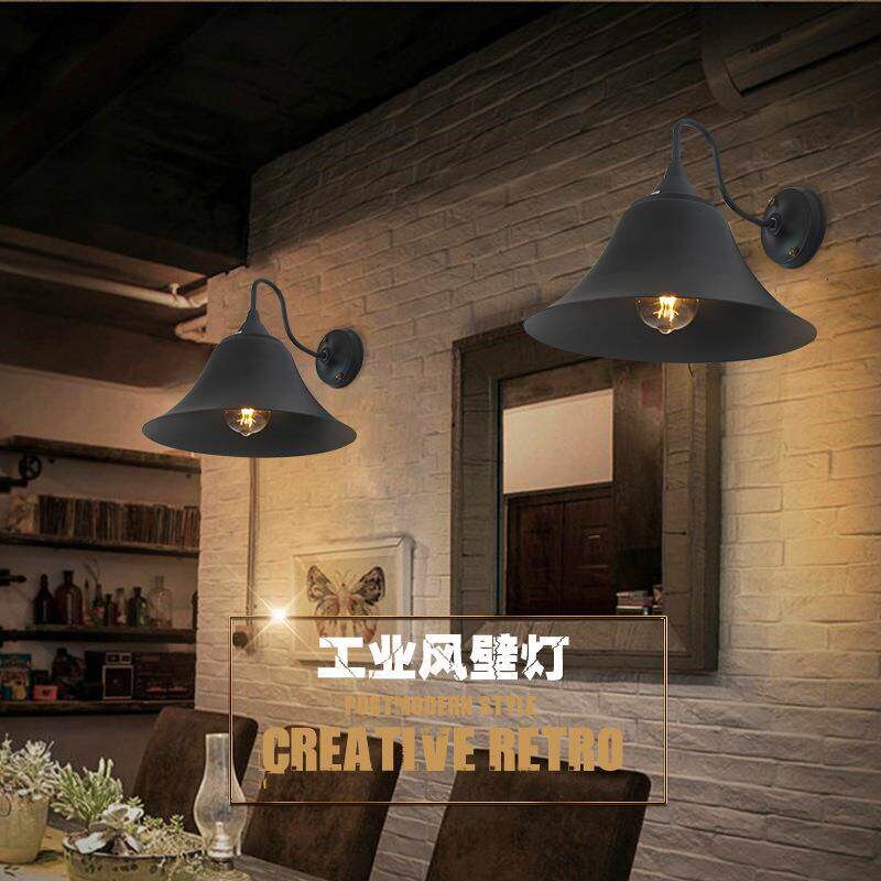 厂家直销彷古铁艺壁灯复古装饰灯饰走廊过道墙灯工业风饭厅壁灯