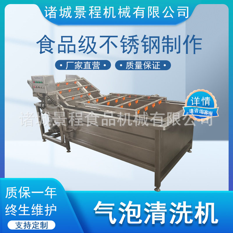 全自动番茄果蔬清洗机竹节虾青蟹清洗设备柠檬气泡洗果机