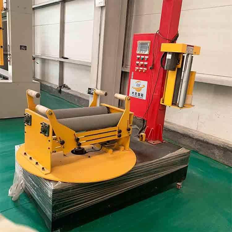 山东 小圆筒缠绕机 滚筒式纸轴卷绕包装机 小裹包机