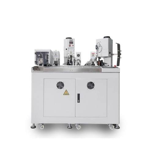 专业全自动双头穿护套穿热缩管机 双头打端 90度直式端子压接机