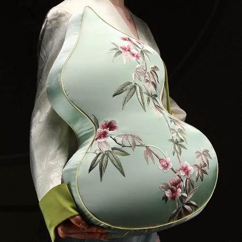 中国风芦枕式沙发葫客厅异形摆件级感抱枕新中靠枕刺绣高床上SLTH