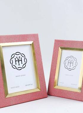 简约高档室内家居包HY-89162布冰花绒包布相框厂金属玻璃皮革布相