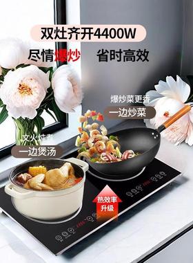 出入110V美规双灶口电磁炉嵌式双头电陶67206炉双口炉家用爆炒双