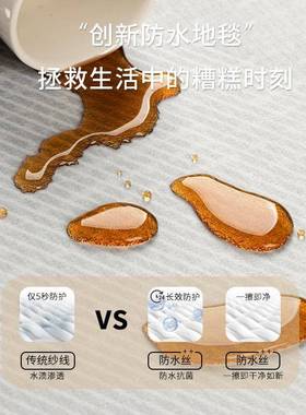 现代简约奢024新款客2厅地毯耐脏易打理卧室边毯sjr31070地垫轻高