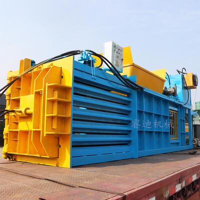 纸箱液压打包机钢板卧式全压废铁皮废液打包机价格废纸TVF打包机