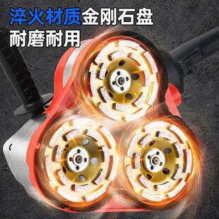 手持环氧漆坪磨机地混凝土研路面打磨机272无尘光粗磨抛机铣刨机