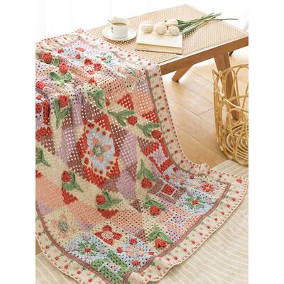 苏苏姐郁金家风车TQX毯手工香DI料Y编织钩针毯子自制毛线团材包