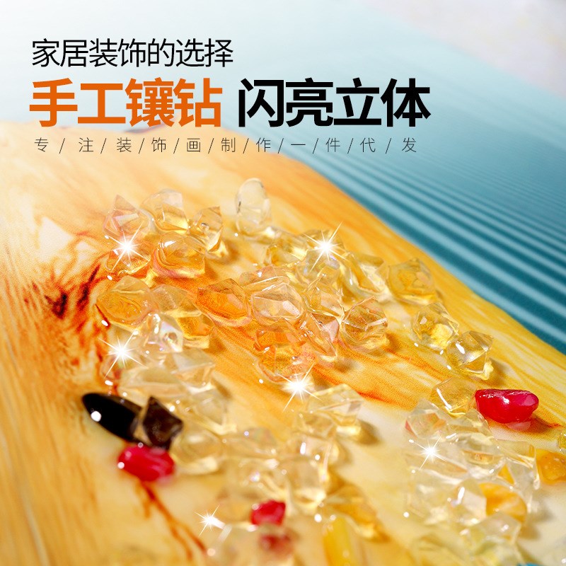 现代简约餐厅装饰画饭厅餐桌背景墙面壁画小清新歺厅水果厨房挂画图片
