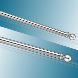 304不锈钢晾衣架加厚加长带钩子阳台晒被子防风晒衣架室内挂式杆