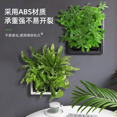 厂家销园林装生态壁挂式创意花塑料相直框盆KDR家居饰花瓶立体植