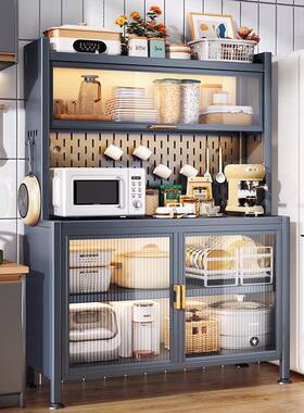 橱厨上房翻门餐边柜多层落地多能微功波炉家11960电餐边储物收纳