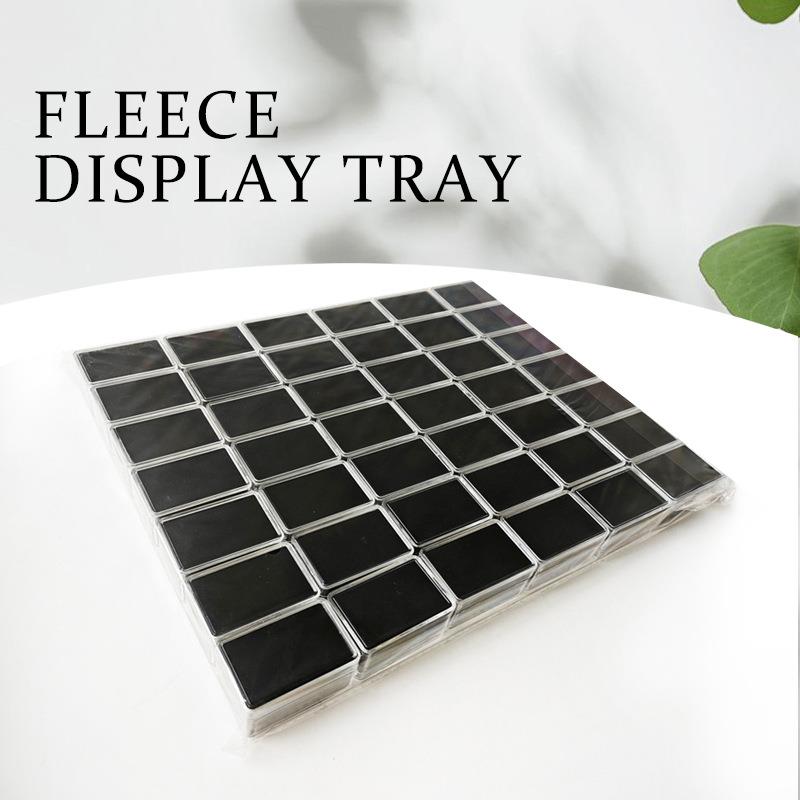 形珠宝裸盒子裸钻彩宝戒面EBD盒包装展示收纳藏塑料方收透石明样