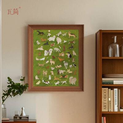 挂画客装饰画法式沙厅背发景墙FS-00023餐厅入户玄奢关卧室中古复