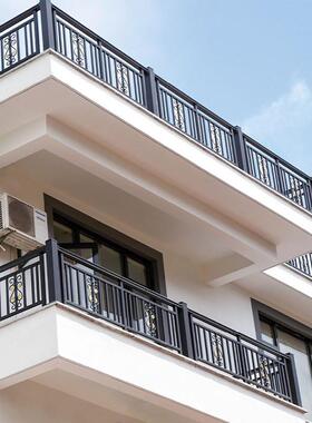 铝合金阳台护栏004HL制定中式铝艺铁玻璃护栏小别墅艺楼顶区阳台