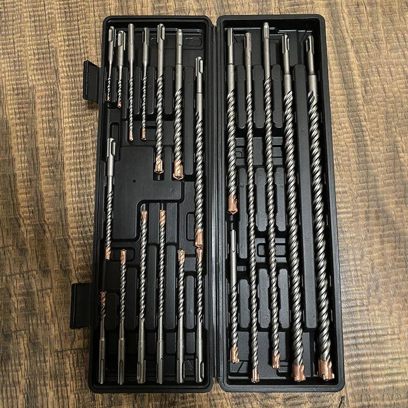 20凝PCS电锤钻组套冲击钻头两坑两槽圆柄ZQJ水墙泥混土扩孔钻穿头