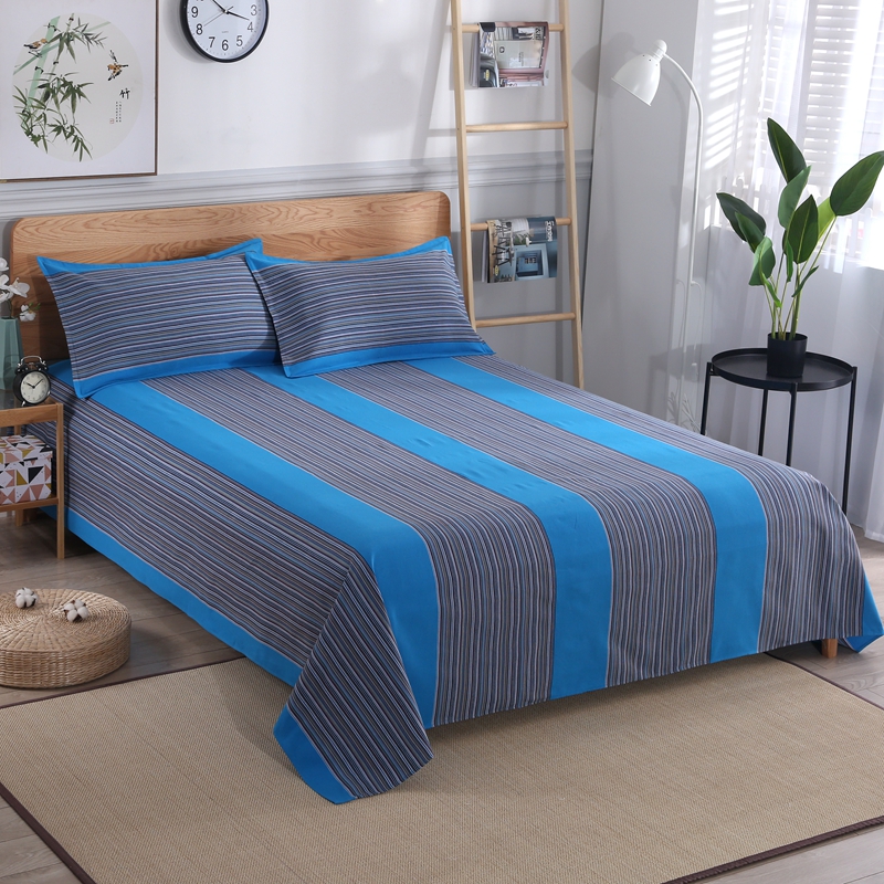 传统经典!价格很实惠!老粗布y床单纯棉加厚加密条纹单人双人被单
