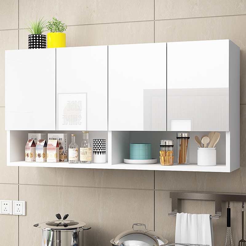 可定制镜面钢琴烤漆n厨房吊柜 阳台储物柜 收纳柜 壁柜简约浴室柜