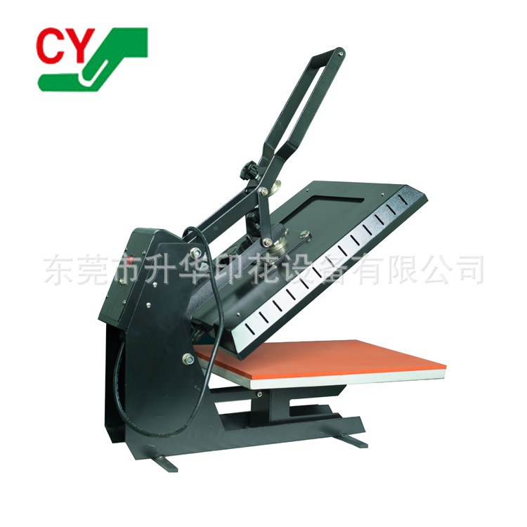 产地货源手动电磁铁热转印T恤印花压烫机 自动弹开烫画机