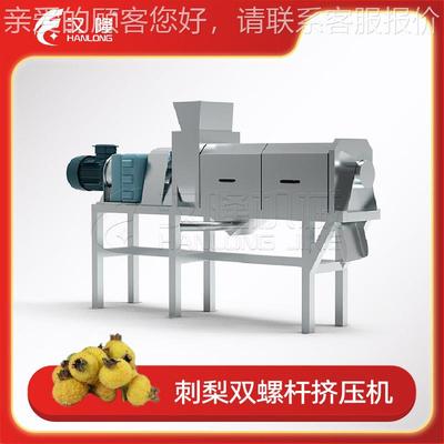 全自动刺梨双原浆萃取设备同 螺旋步挤压术ENT技出汁率达85%以上