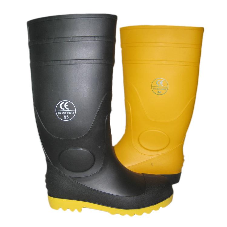 供现货防砸防刺雨劳靴耐油A210防滑雨鞋工矿鞋钢头钢水雨板靴保靴