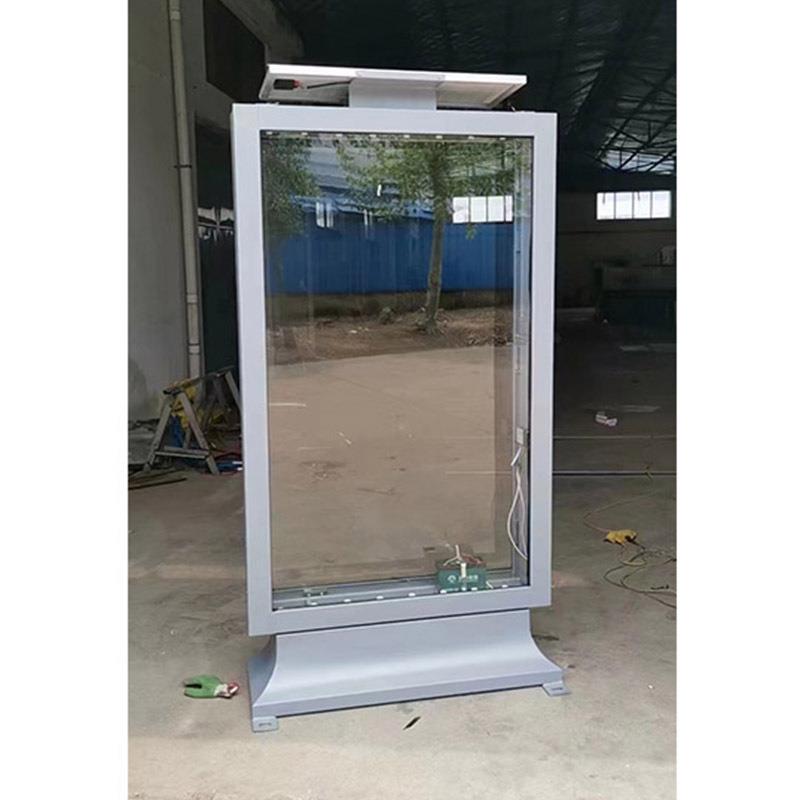 户外广286告指路牌灯箱太立式移动双滚面发光阳能路名广告牌动灯