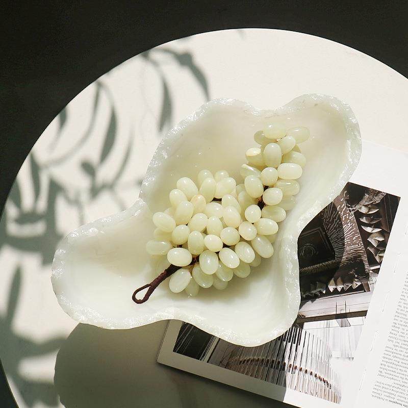 天然石果盘GP085轻奢级收纳饰摆装件样板高间客玉厅玄关茶几桌面,家居饰品,果盘/果篓,淘宝优惠券,粉丝福利购,淘宝优惠卷