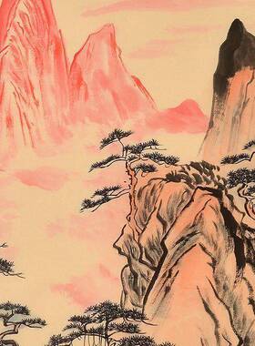 山关NFD月山水画纯手绘国画竖幅客厅装玄关过道饰名画家字画装饰