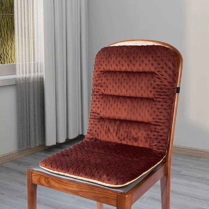 椅子坐垫靠背一体学生凳子加厚屁垫E座垫儿童椅垫冬季毛绒餐椅垫