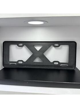 交车牌边框碳24543纤维牌框新照新能源牌照架车牌套规保护框蓝牌