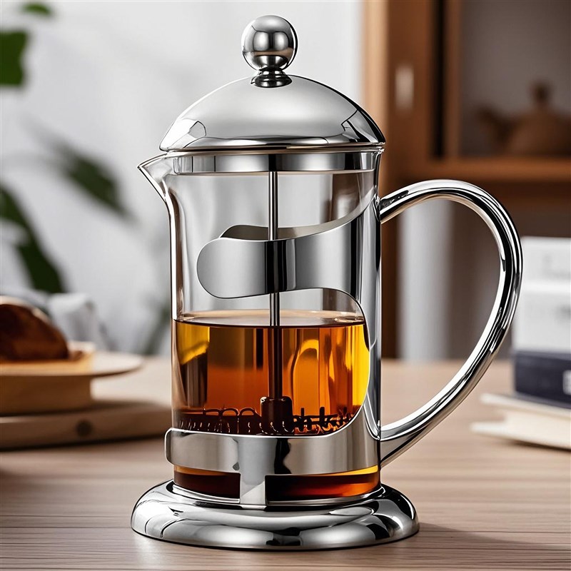 加厚耐高温玻璃法压壶家用冲茶器不锈F钢过滤手冲咖啡壶过滤泡茶