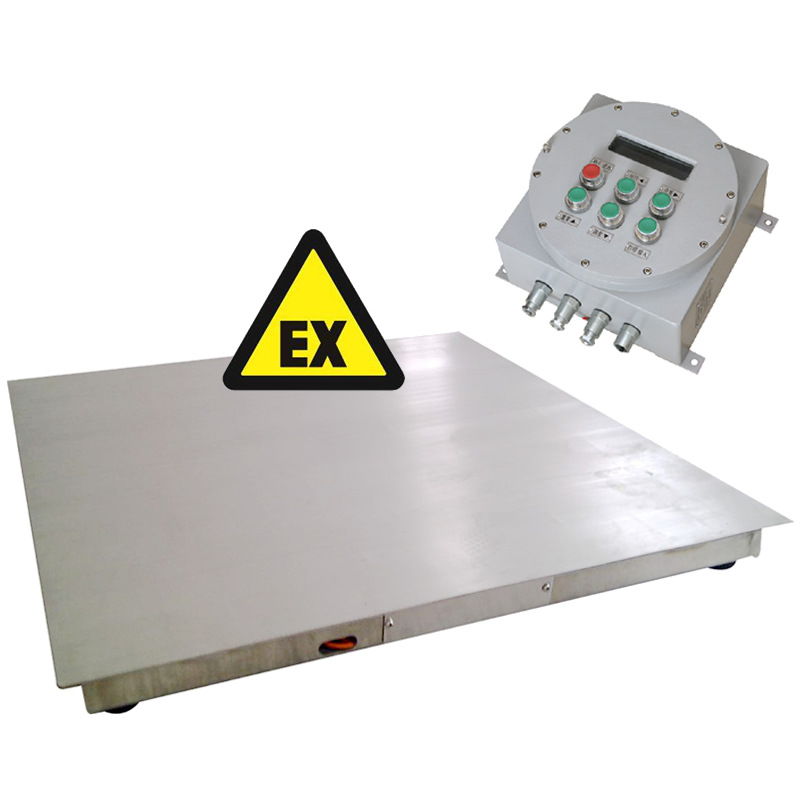 上海耀华 防爆型小型电子地磅秤1T2T3吨本安隔爆不锈钢电子秤厂家