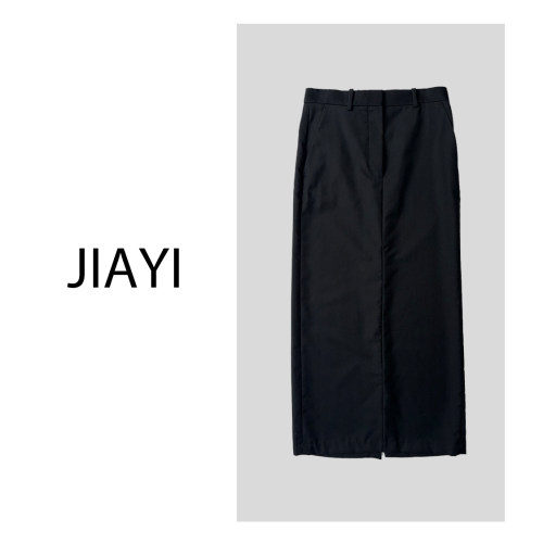 半身裙设计感高腰显瘦开叉直筒裙包臀a字裙 JY-JG-2495