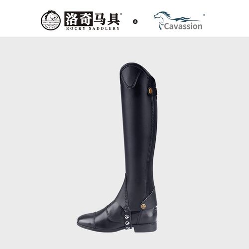 CAVASSION马术护腿 骑马恰普斯 柔软超纤成人儿童洛奇马具8X10510