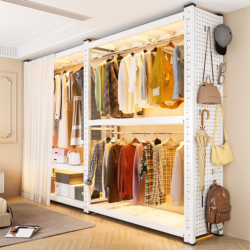 货架衣柜简易组装衣架落地卧室收纳柜子出租屋宿舍衣橱储藏置物架