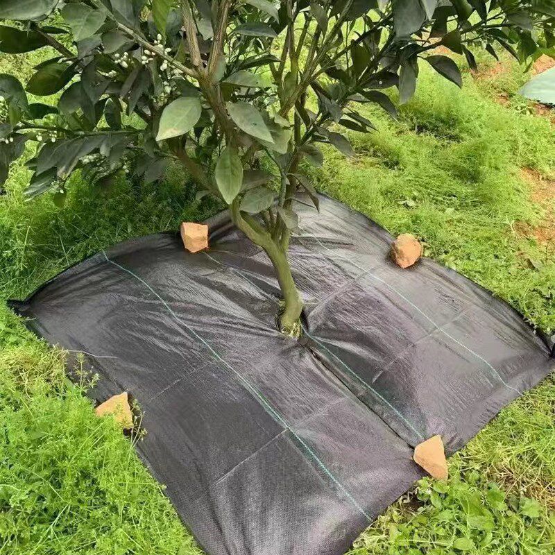 防草布除草地布耐用大棚果园除草布新型农用加厚可切片打孔防草布