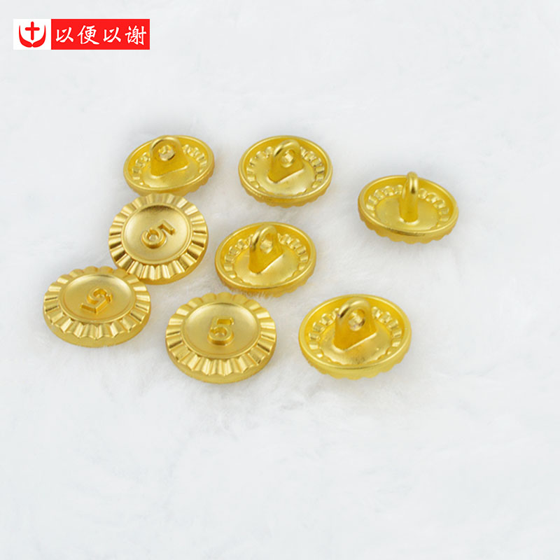 金属圆形数字55仿金纽扣大衣风衣外F套衬衣袖扣雪纺裙裤装饰扣小