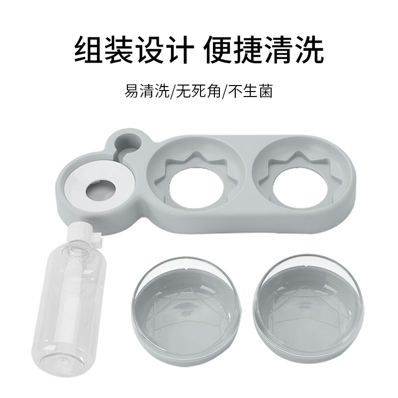 猫碗狗碗双碗自动饮水猫食盆w防打翻饭盆狗食盆猫咪喝水碗宠物用