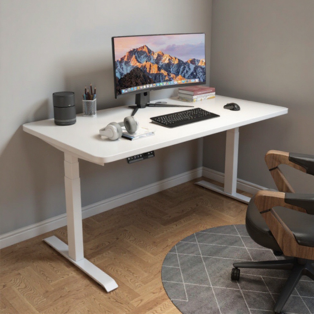 定制2A3电动升降桌腿双电机升降桌腿智能站立式办公桌升降电脑桌