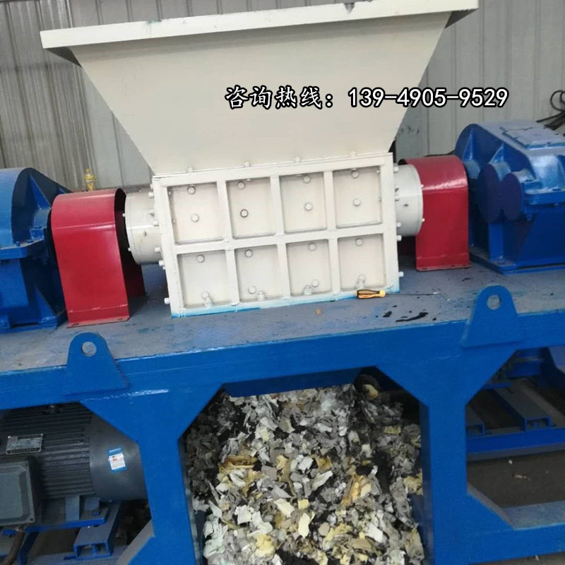 废旧轮胎回收撕碎粉碎机 汽车轮胎分解处理设备 橡胶撕碎机价格