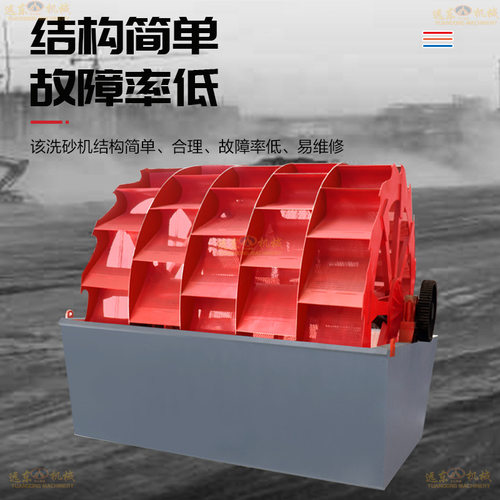 XS3600螺旋蛟龙洗沙机泥土砂石分离设备矿用移动洗沙脱水一体机