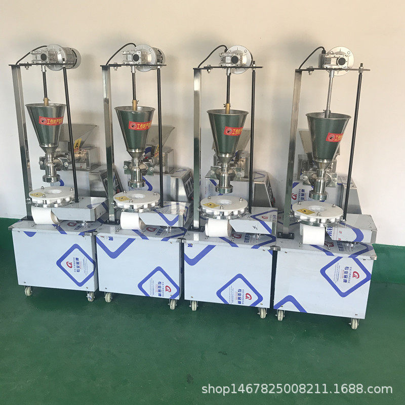 厂家包邮新型商用小型双斗仿手工包子机全自动馒头拍饼馅饼糍耙机