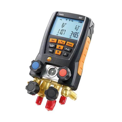 德图 testo557 智能电子冷媒表组套装 - 4通阀组