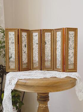 中法式典复古古风花鸟客厅装屏饰画美式小众FM660798艺术挂画