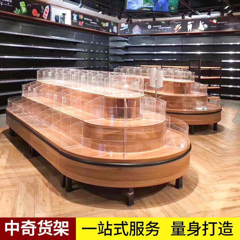 超利阶市零食货架便店零货架单双面零食货架木制536食台架,商业/办公家具,超市货架,淘宝优惠券,粉丝福利购,淘宝优惠卷