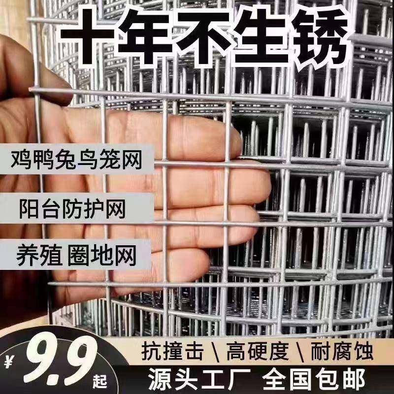 镀VNW铁丝护栏网养锌鸡鸭专用围栏网防护鸡围栏网内外墙网抹灰电