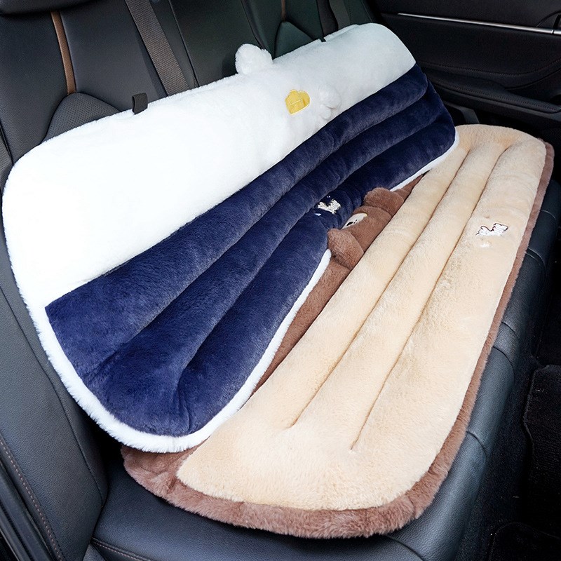 汽车坐垫四季通用长m凳子座垫车内后排车垫女椅子椅垫座椅屁垫冬