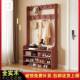体卧室挂 架组合一门家用简约现代见描述客厅鞋 新款 实木衣帽架柜鞋