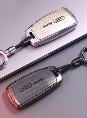 a奥迪a6l14432钥匙套a4ol合金q5l专用a3高级a5男q7车q4retn扣8壳2