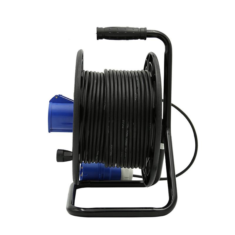 工业电缆盘移动线盘塑料绕线3盘移动电缆220V1A6卷线盘带线0米50